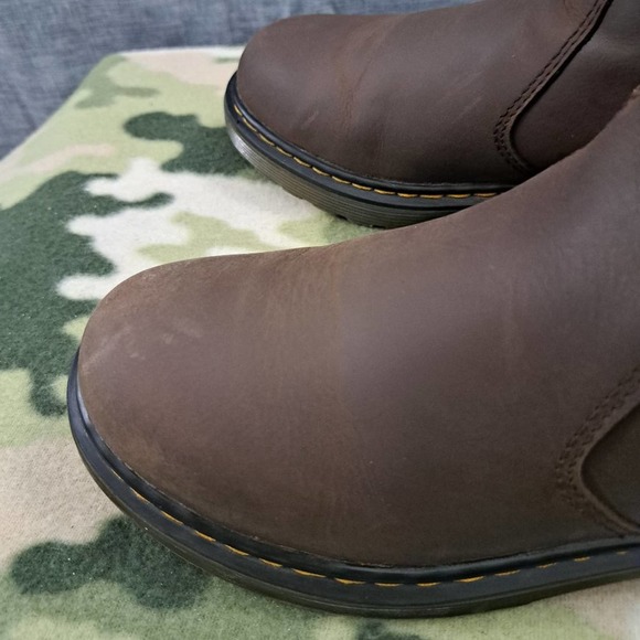 Dr Martens 2976 Leonore J Brown Leather Side ZIp Ankle Boots Size 5 Women - Picture 8 of 10